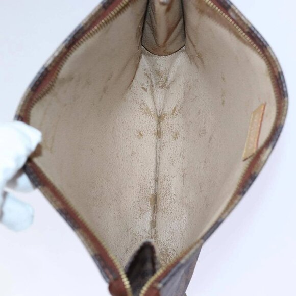 LOUIS VUITTON Damier Ebene Poche Toilette 26 Pouch N47543 LV Auth 84848 - Picture 13 of 16